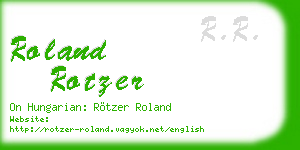 roland rotzer business card